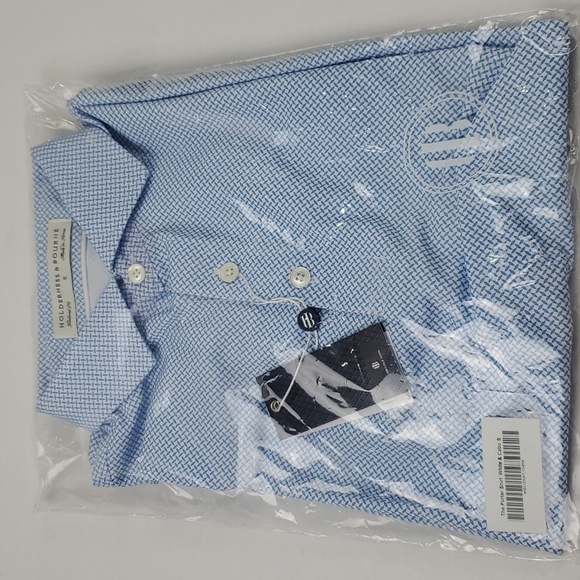 Holderness & Bourne White & Windsor Short Sleeve Collared Polo Shirt Size S - Picture 5 of 9